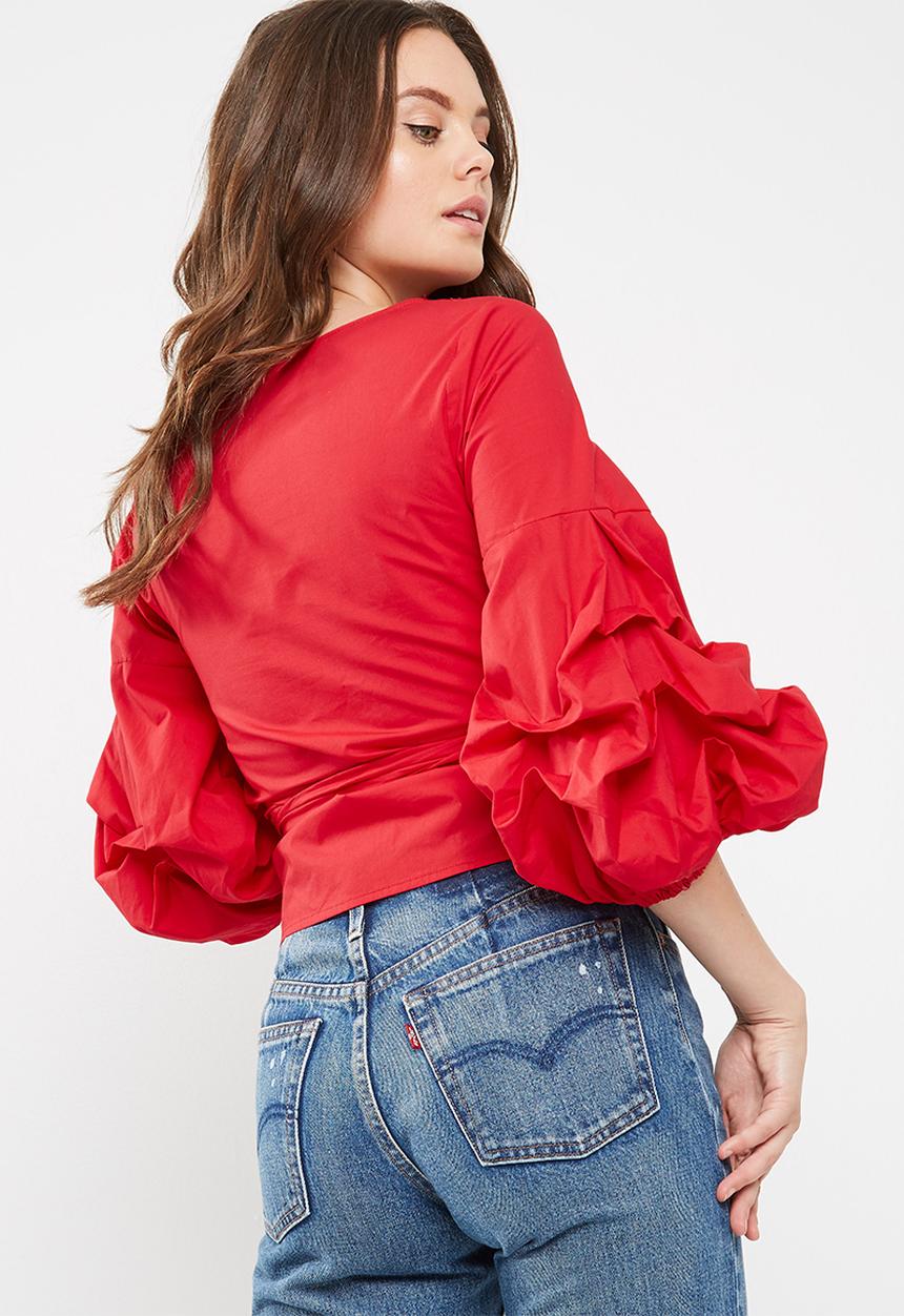 dailyfriday - Poplin wrap blouse