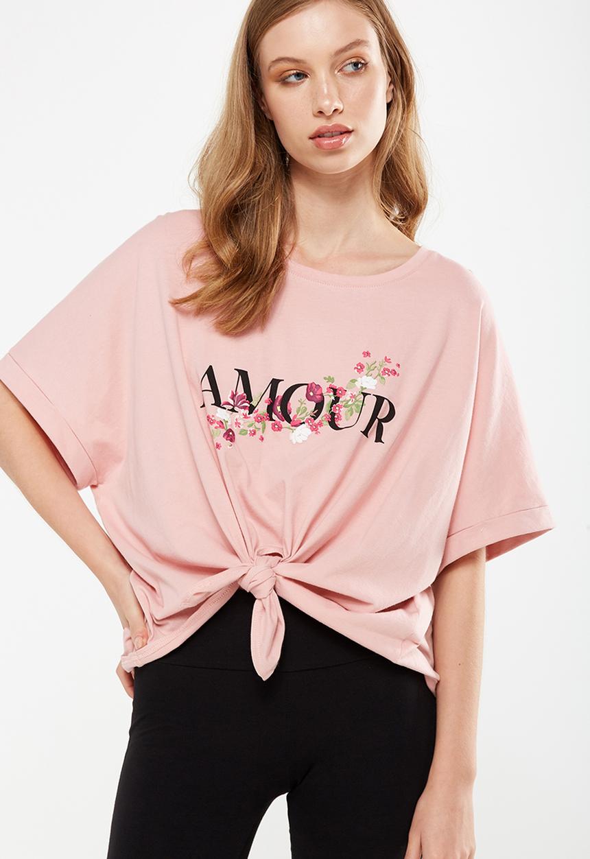 Cotton On - Tbar knot front graphic tee