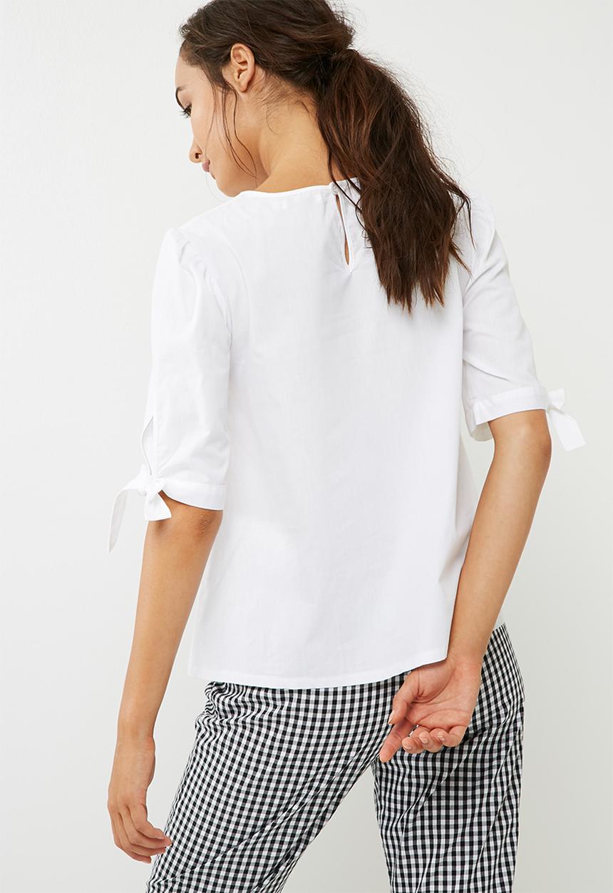 dailyfriday - Tie sleeve blouse
