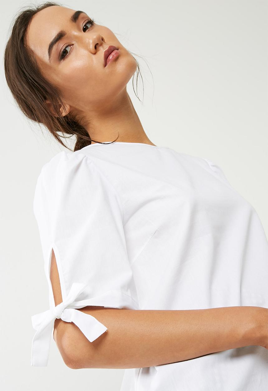 dailyfriday - Tie sleeve blouse