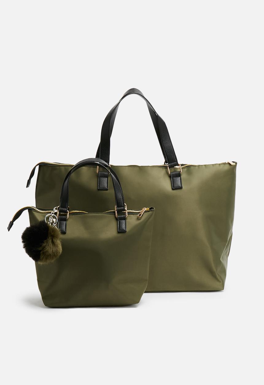 dailyfriday - 2 pack nylon and PU shopper