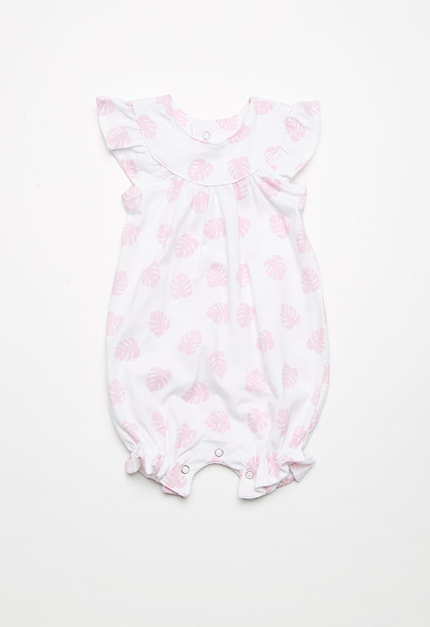 Kapas - Frilly romper - white