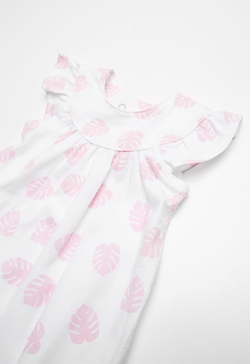 Kapas - Frilly romper - white