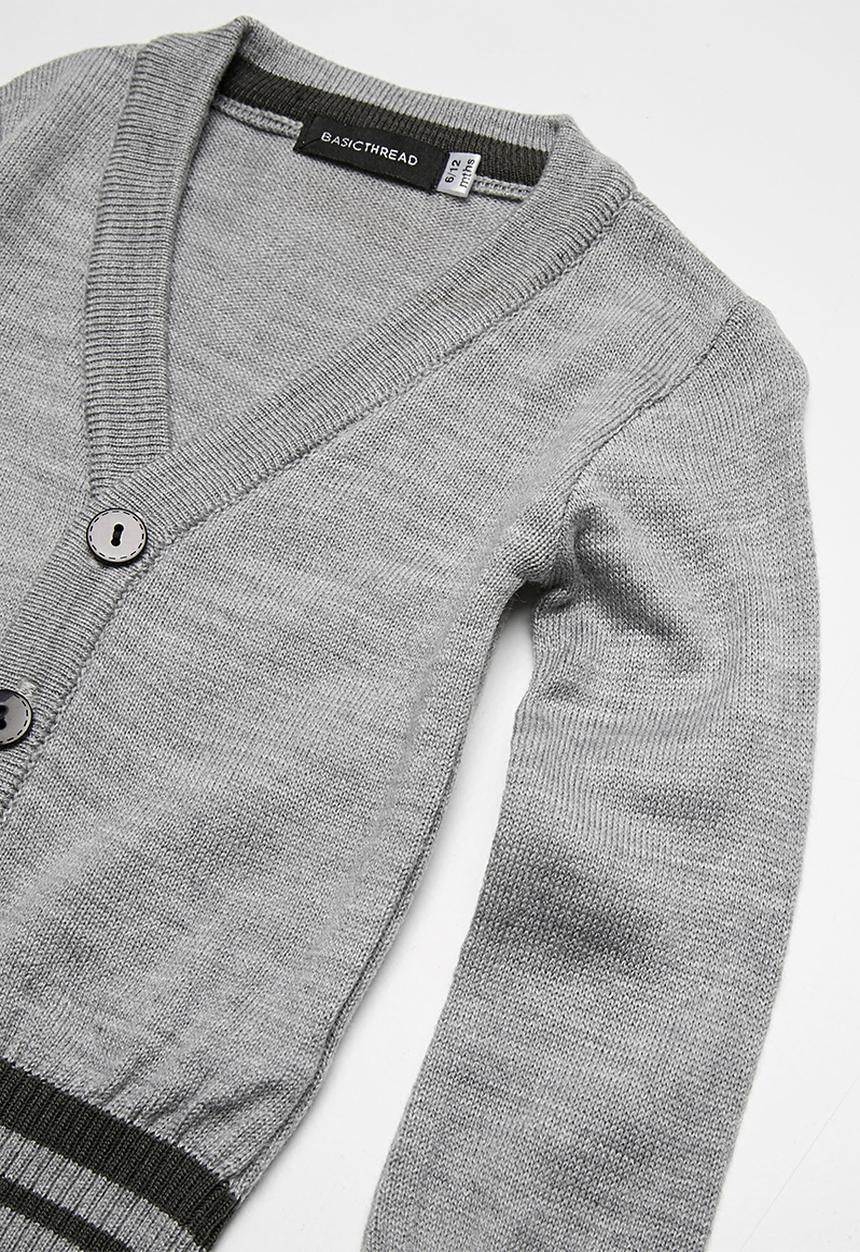 basicthread - Tipped classic cardigan