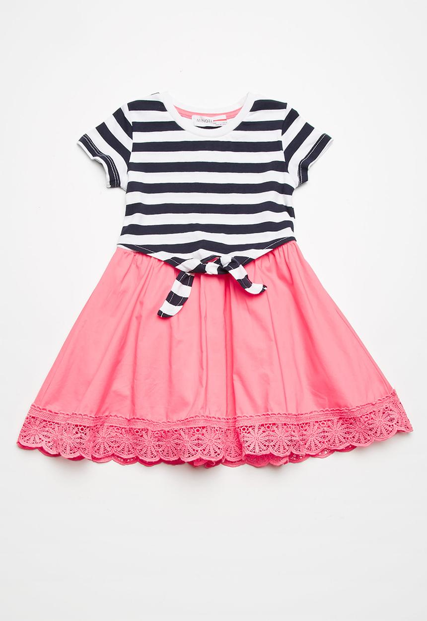 MINOTI - Mixed fabric dress