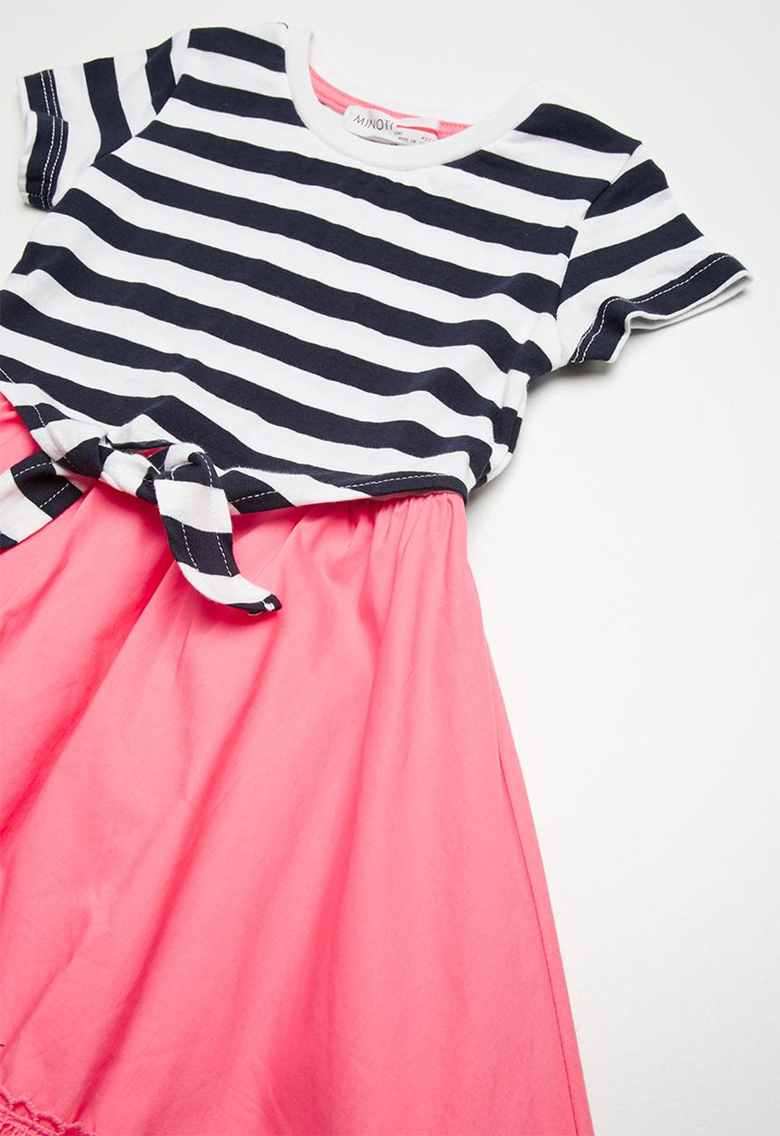 MINOTI - Mixed fabric dress