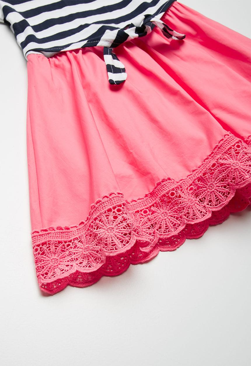 MINOTI - Mixed fabric dress