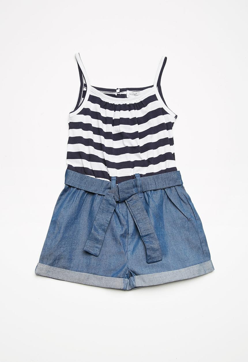 MINOTI - Mixed fabric playsuit