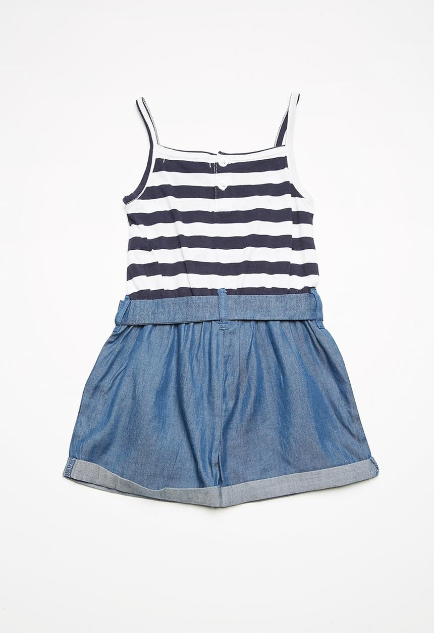 MINOTI - Mixed fabric playsuit