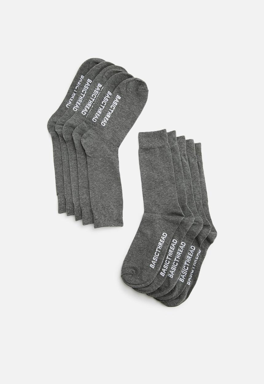 basicthread - Plain socks - 5 pack