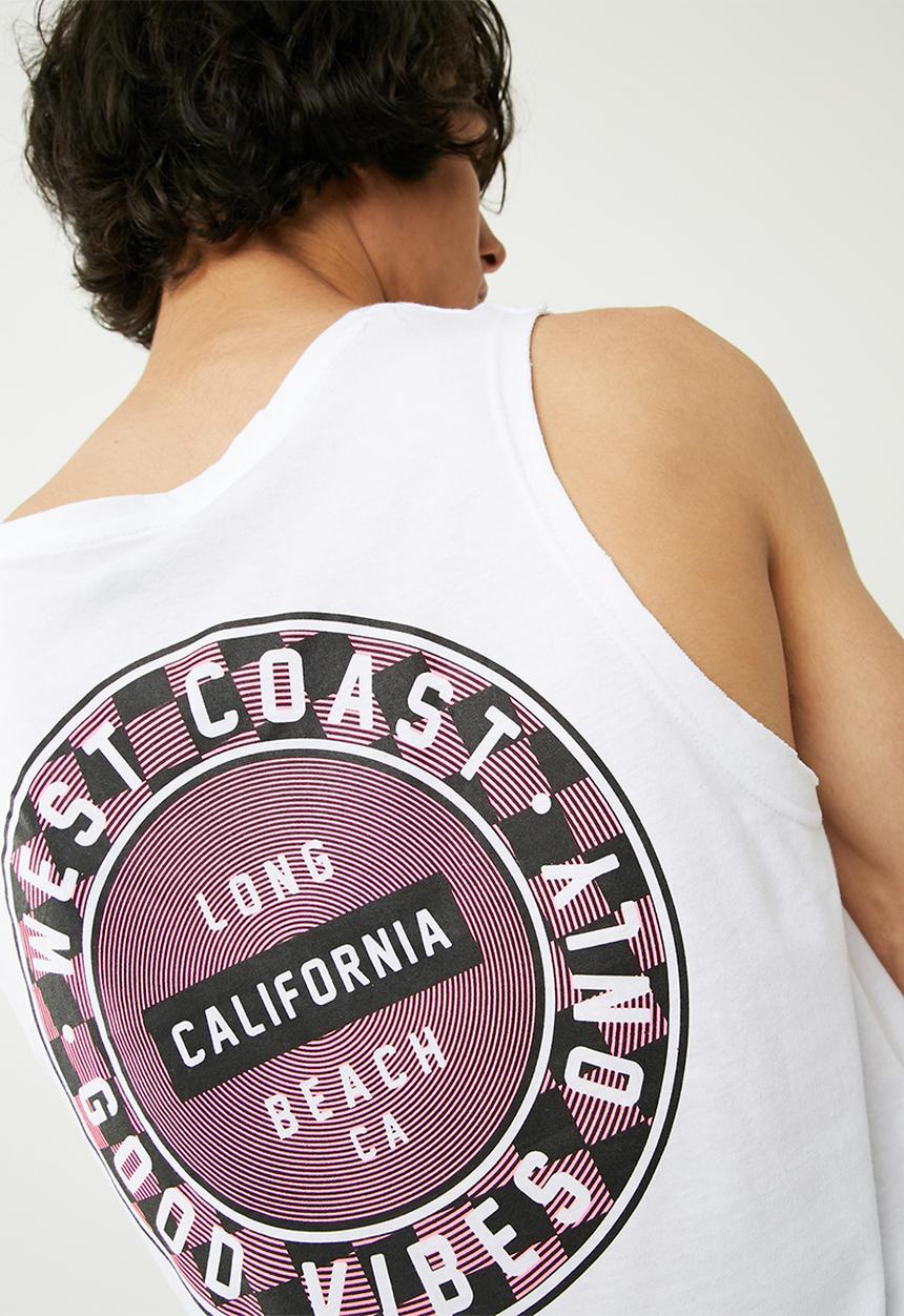 basicthread - Cut sleeve graphic tank