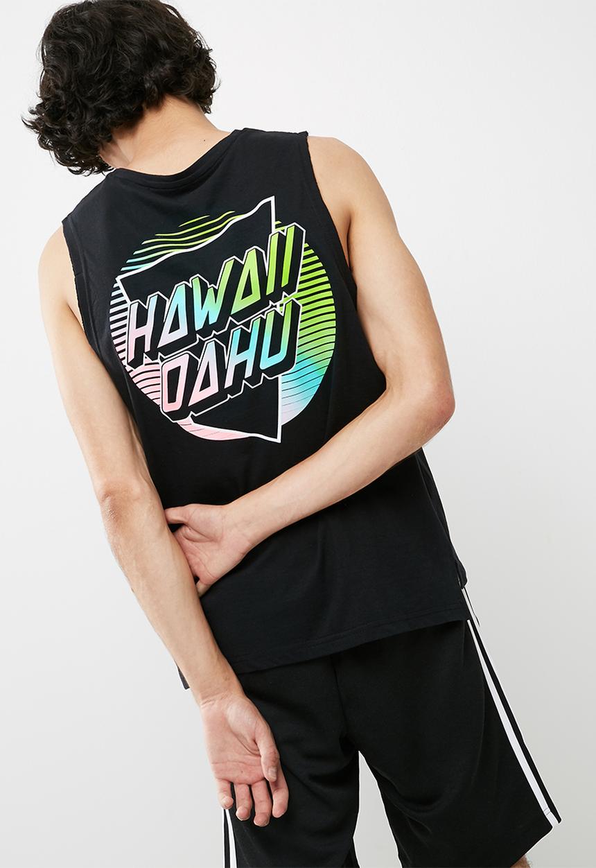 basicthread - Cut sleeve graphic tank
