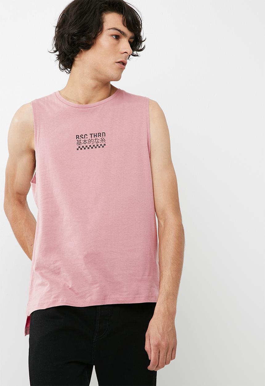 basicthread - Cut sleeve graphic tank