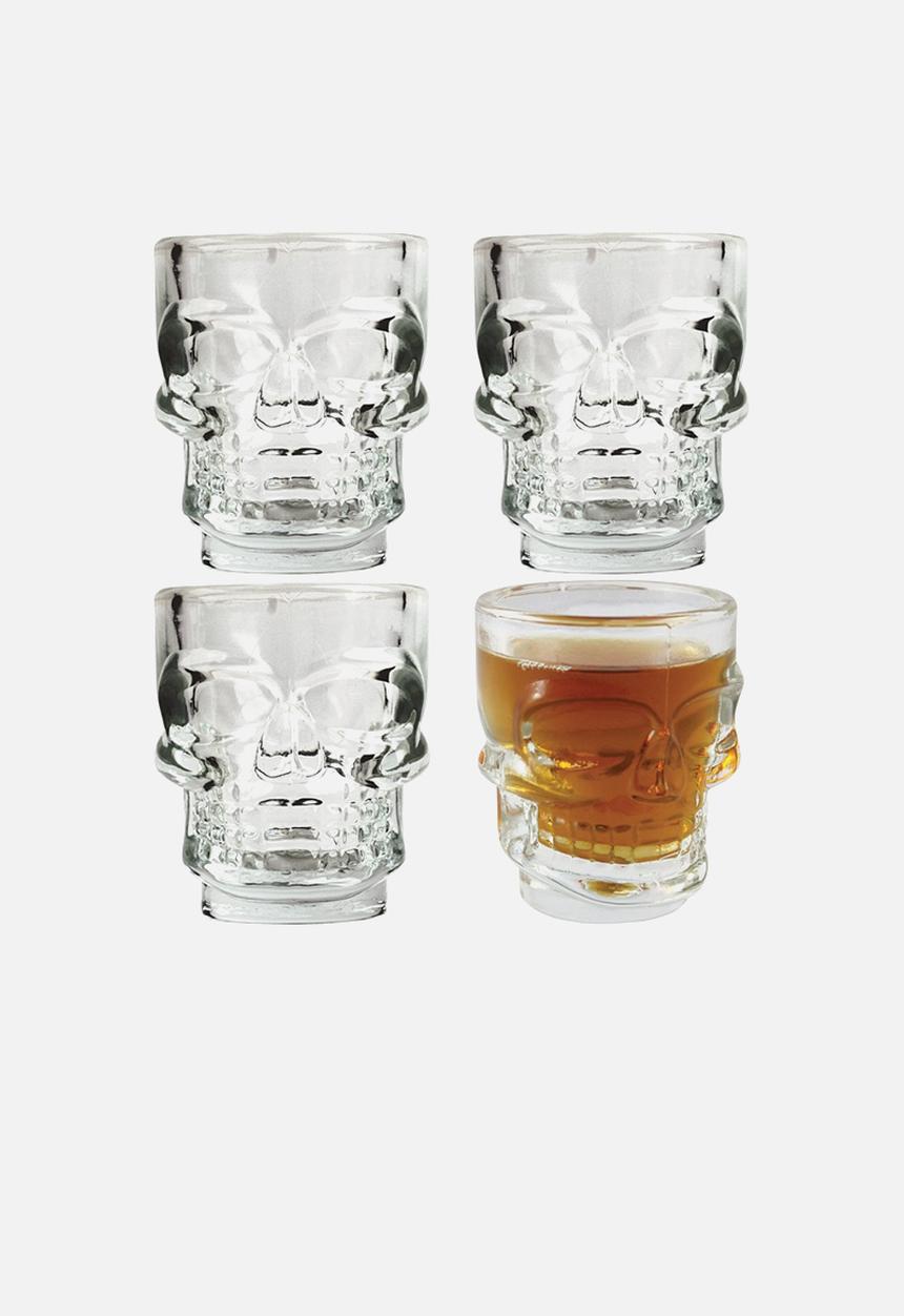 Kikkerland - Skull shot glasses set of 4
