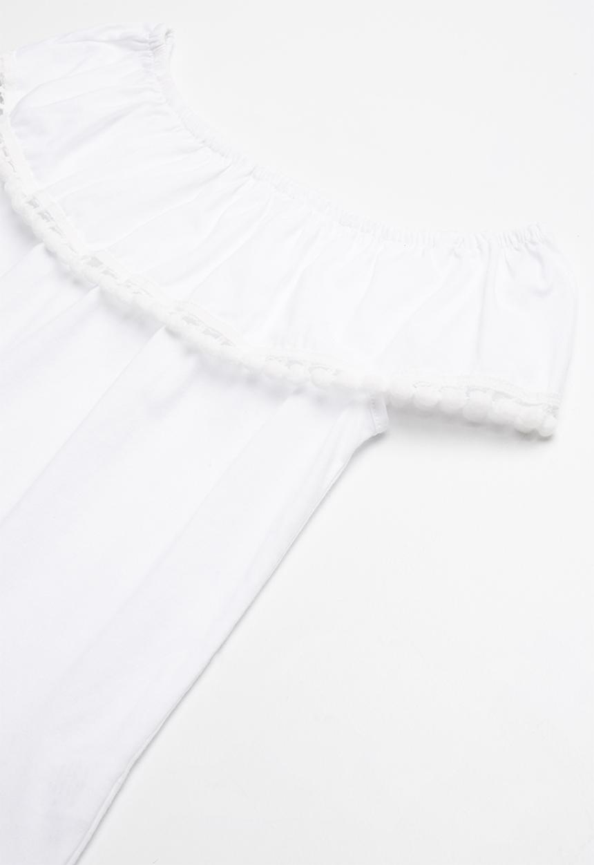 dailyfriday - Bardot ruffle top