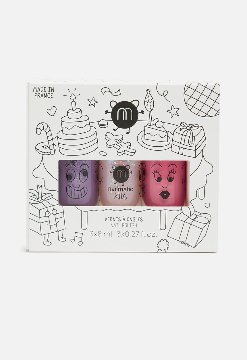 nailmatic - Kids Party 3 pack water based nail polish