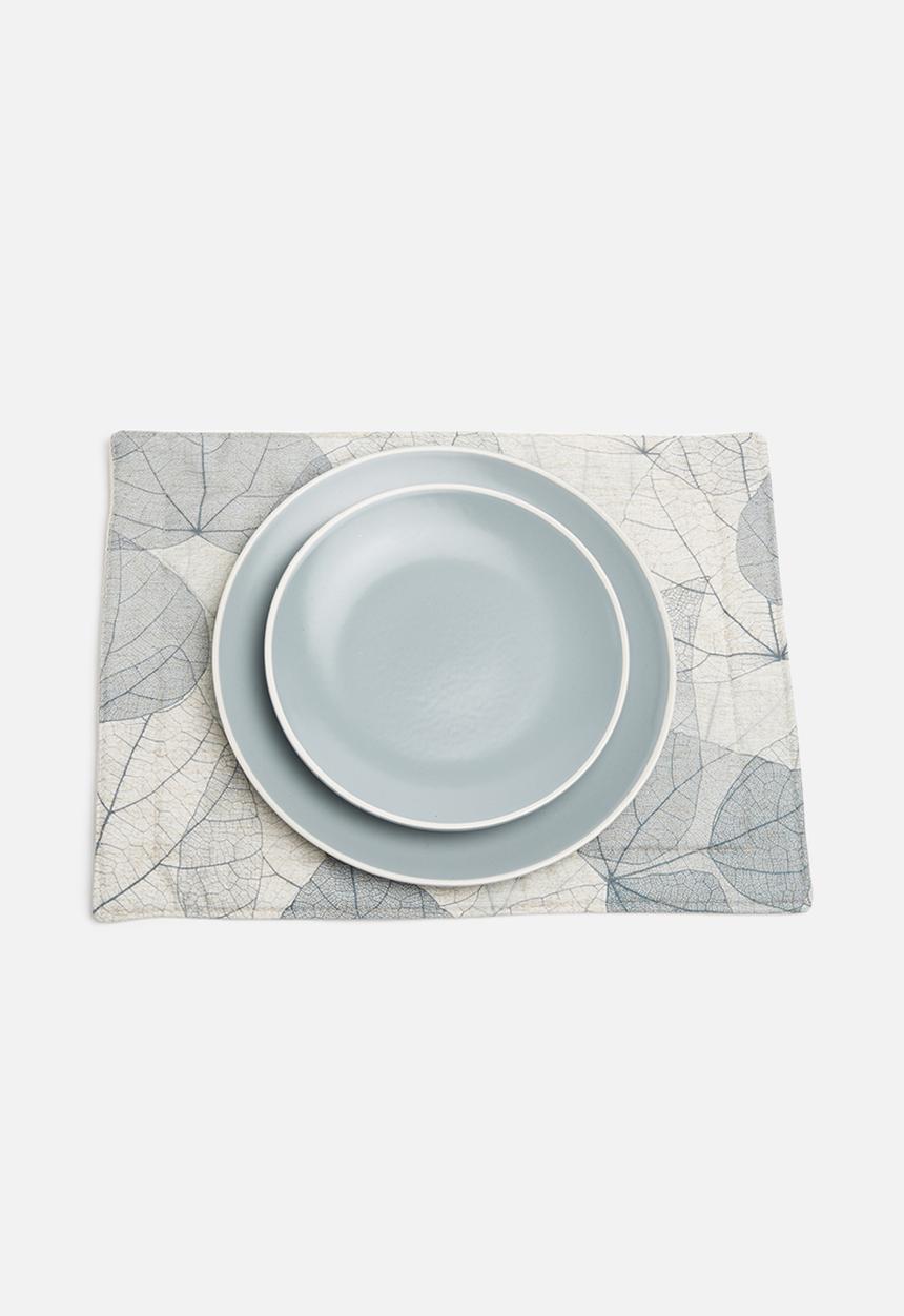 Grey Gardens - Grey leaves placemat set of 6