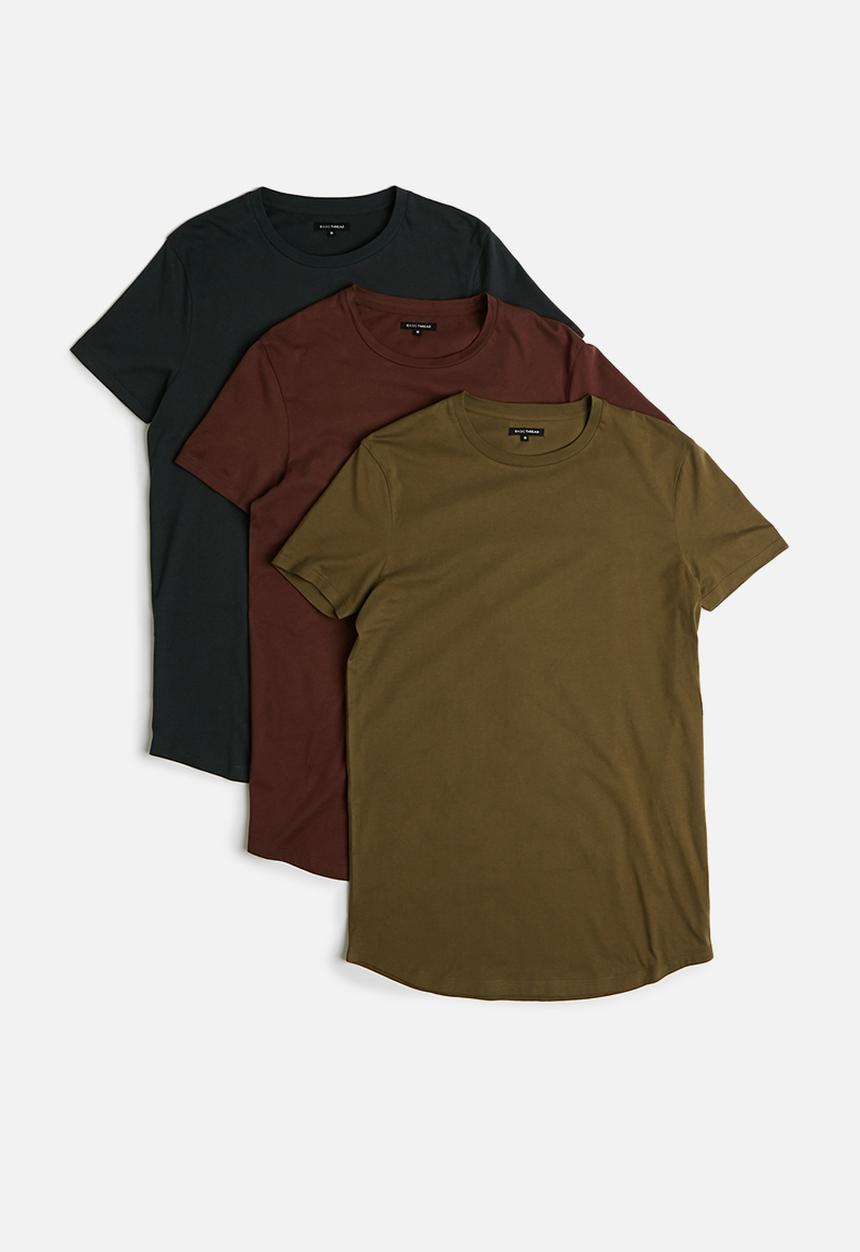 basicthread - 3 Pack Curved Hem Tee