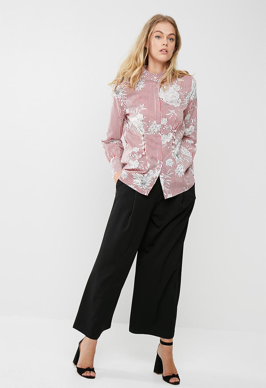dailyfriday - Poplin shirt with pearl buttons
