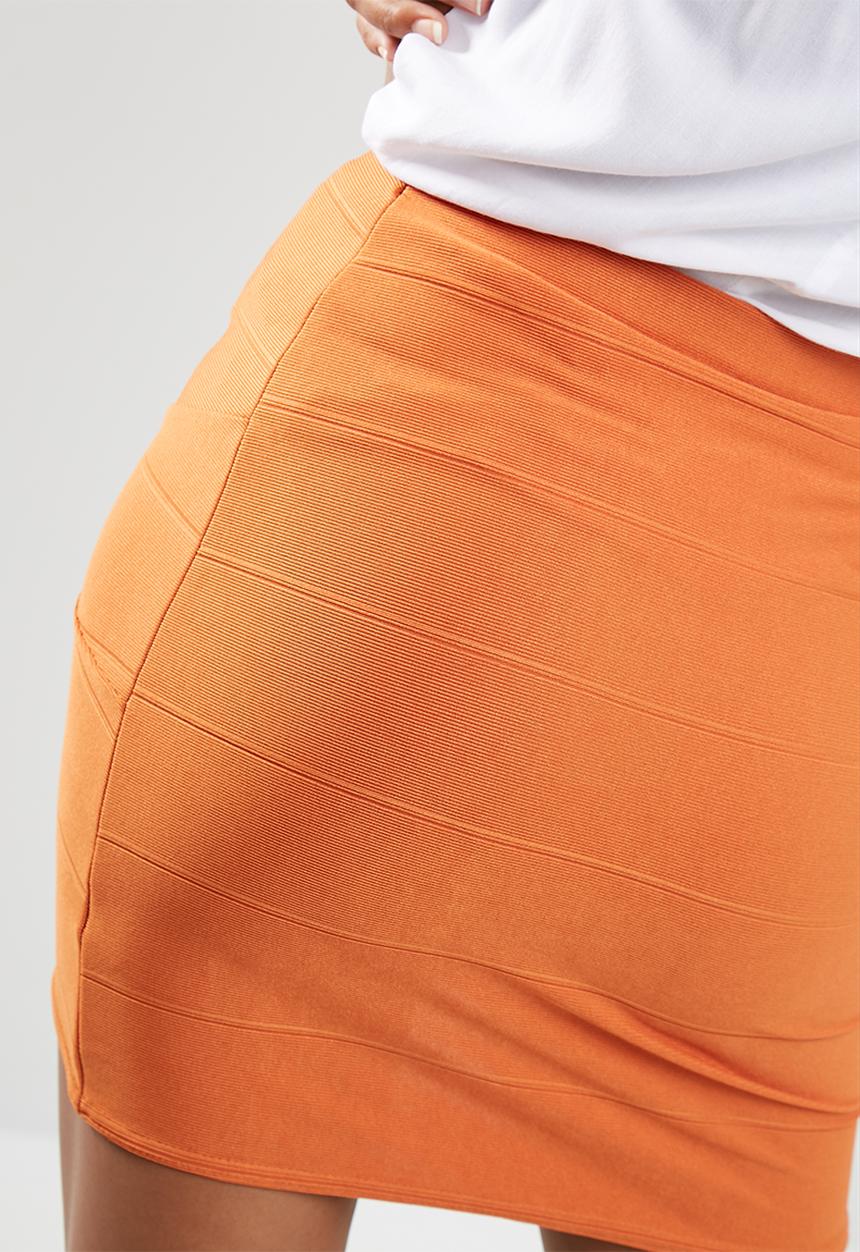 Missguided - Bandage asymmetric mini skirt