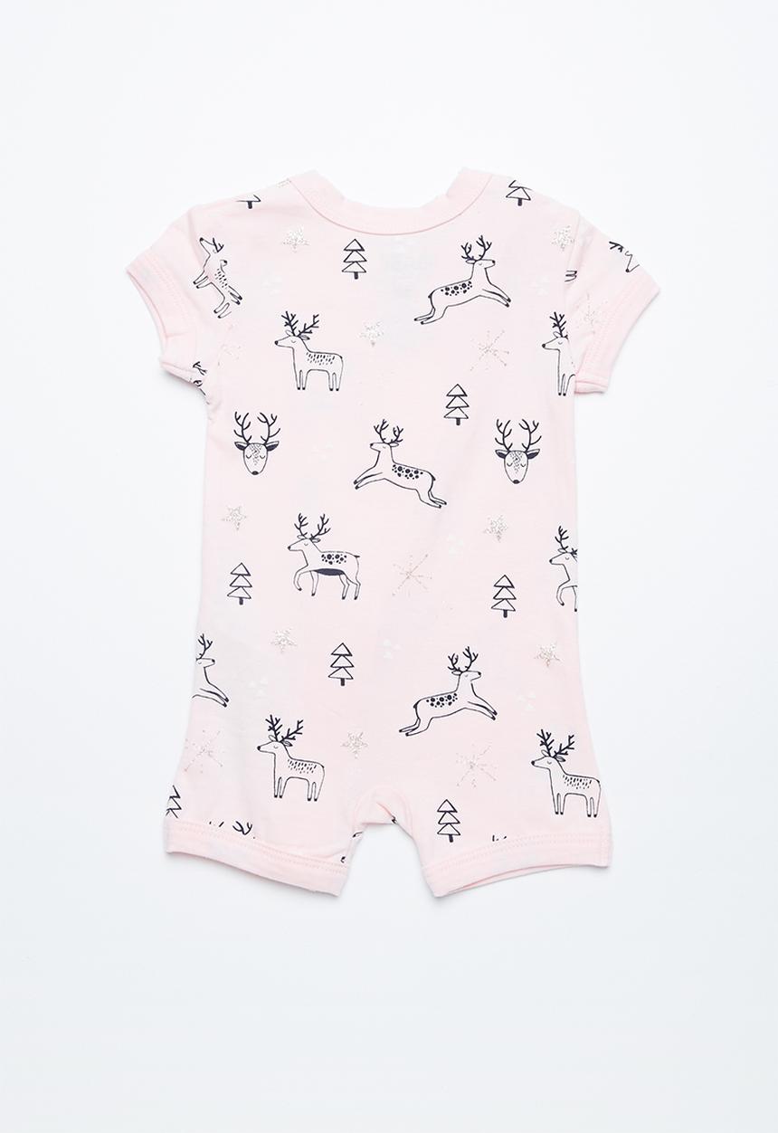 Cotton On - Baby mini SS zip through romper