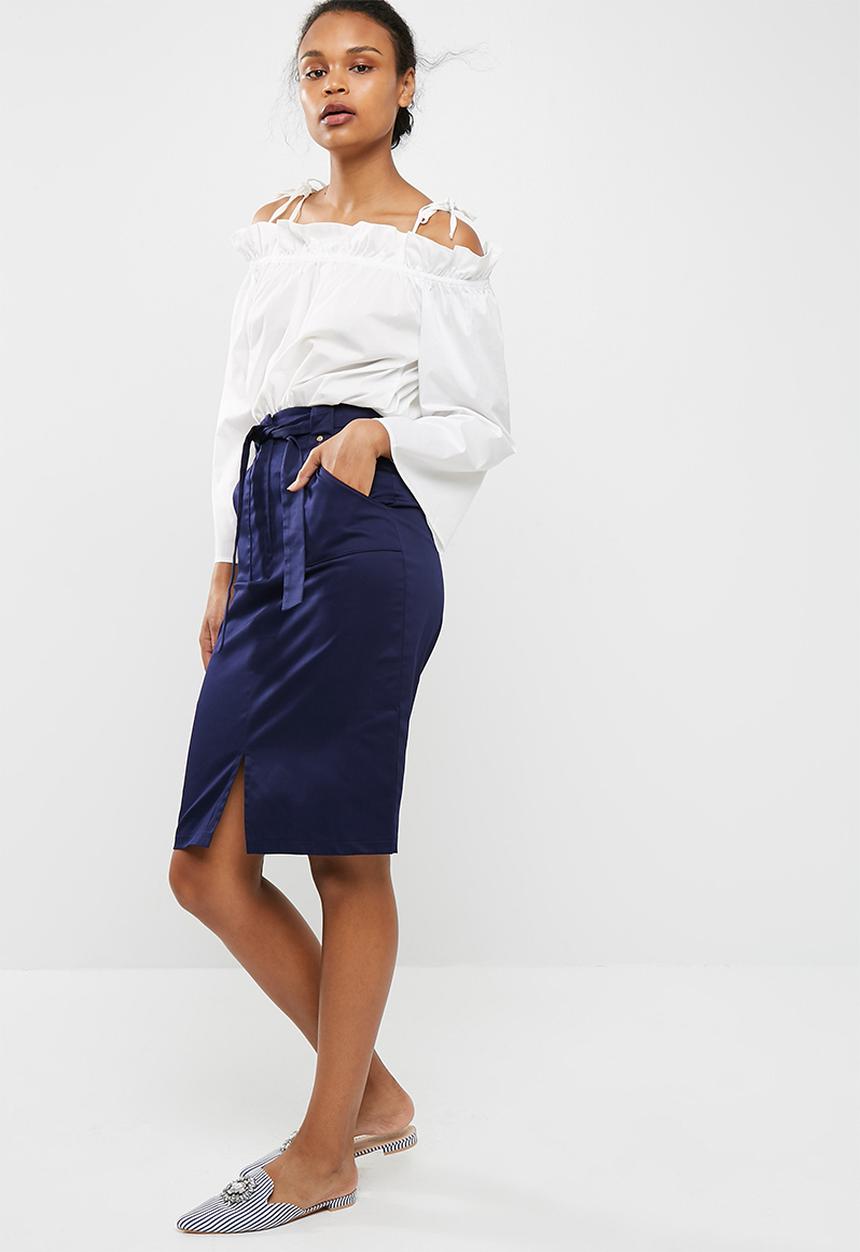dailyfriday - Pencil skirt with belt 