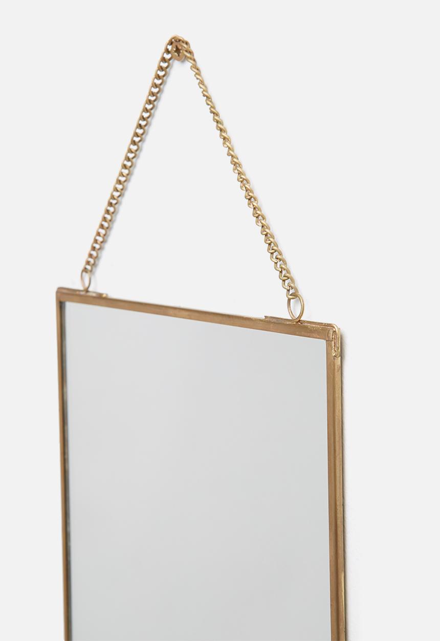 Sarah Jane - Brass mirror - gold