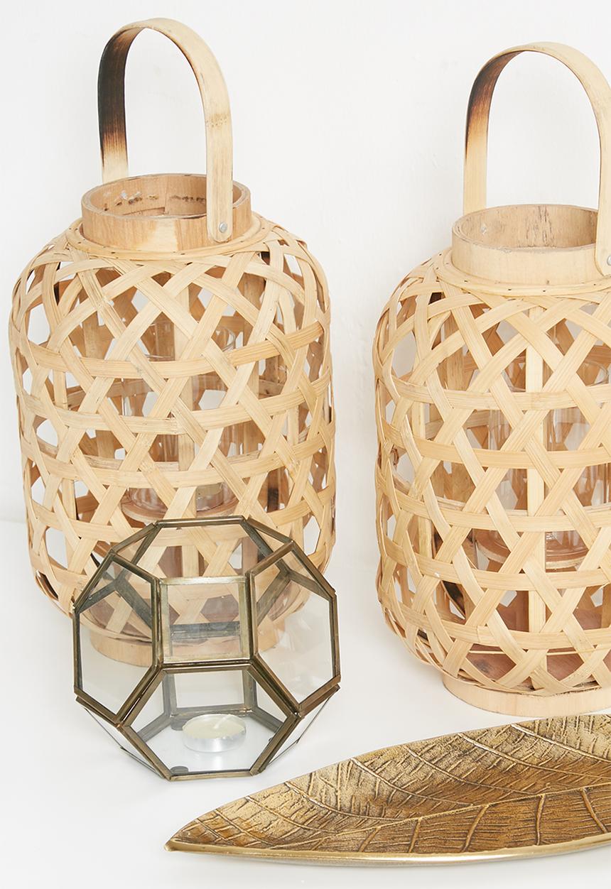 Sarah Jane - Bamboo lantern set of 2