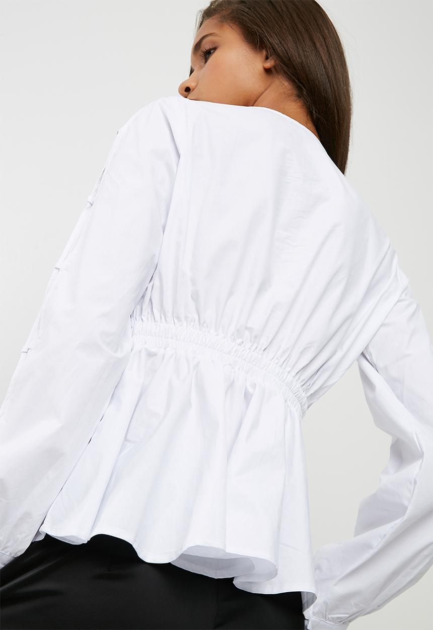 dailyfriday - Poplin blouse with ring detail 