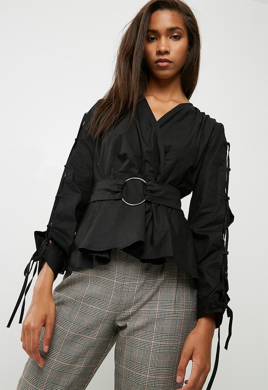 dailyfriday - Poplin blouse with ring detail 