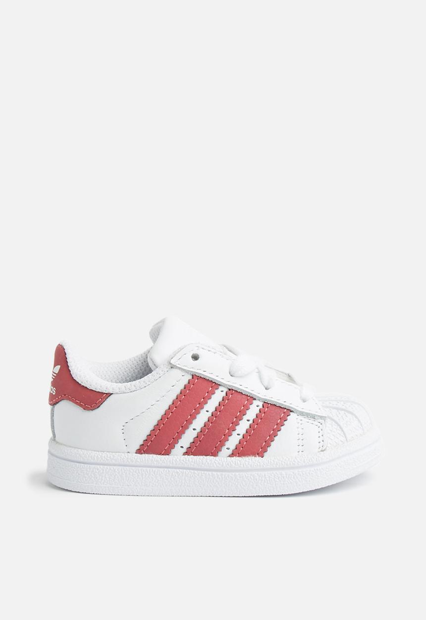 adidas Originals - infants superstar I - white & pink