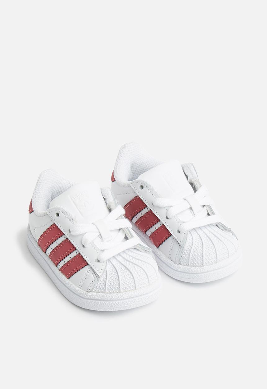 adidas Originals - infants superstar I - white & pink