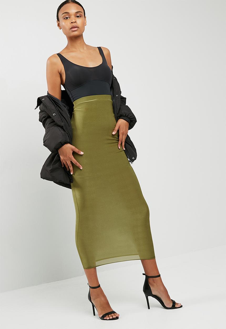 Missguided - Disco slinky skirt