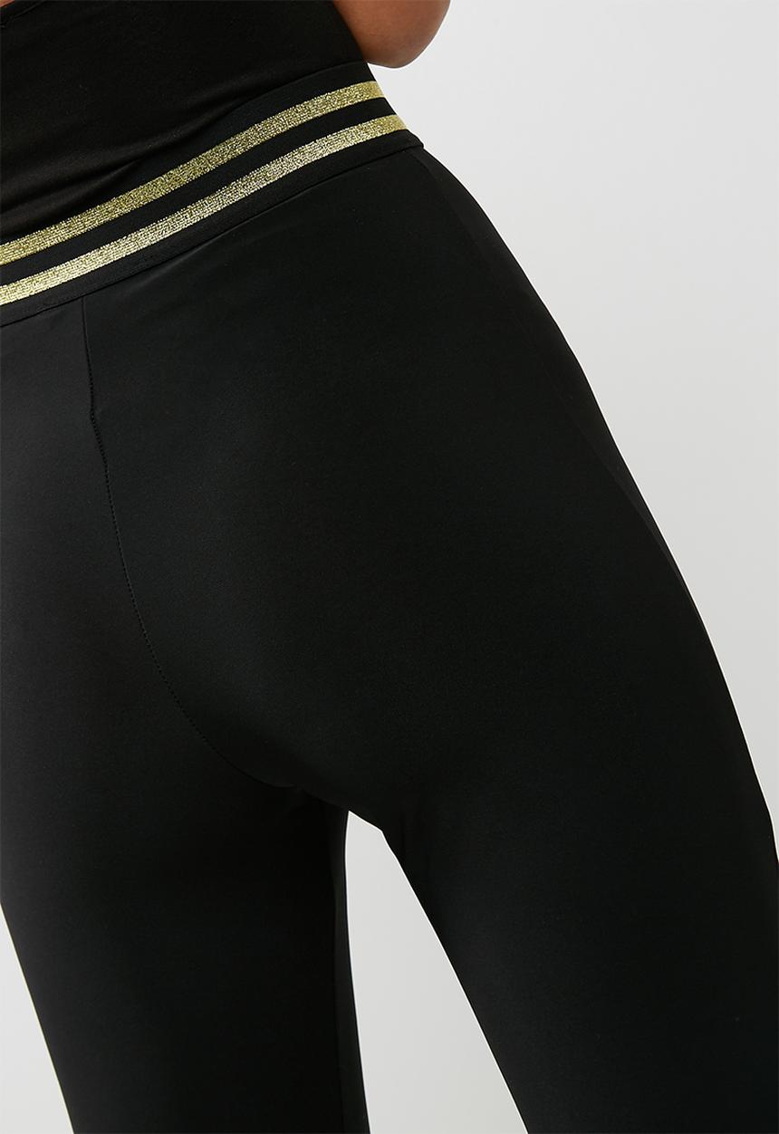 Missguided - Metallic trim legging