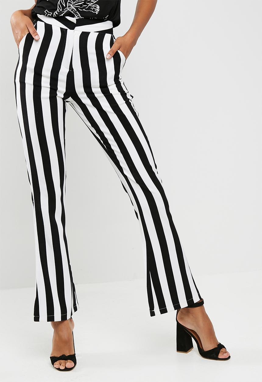 Missguided - Monochrome stripe trousers
