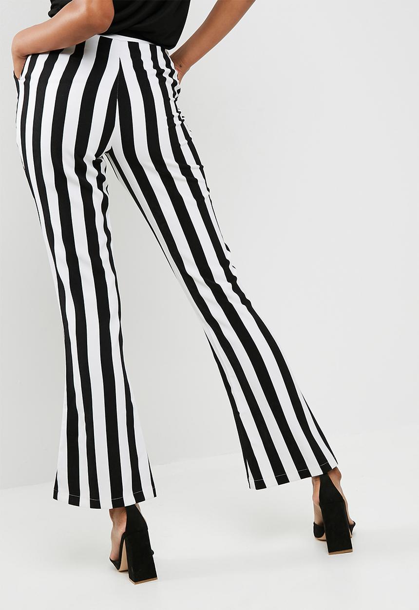 Missguided - Monochrome stripe trousers