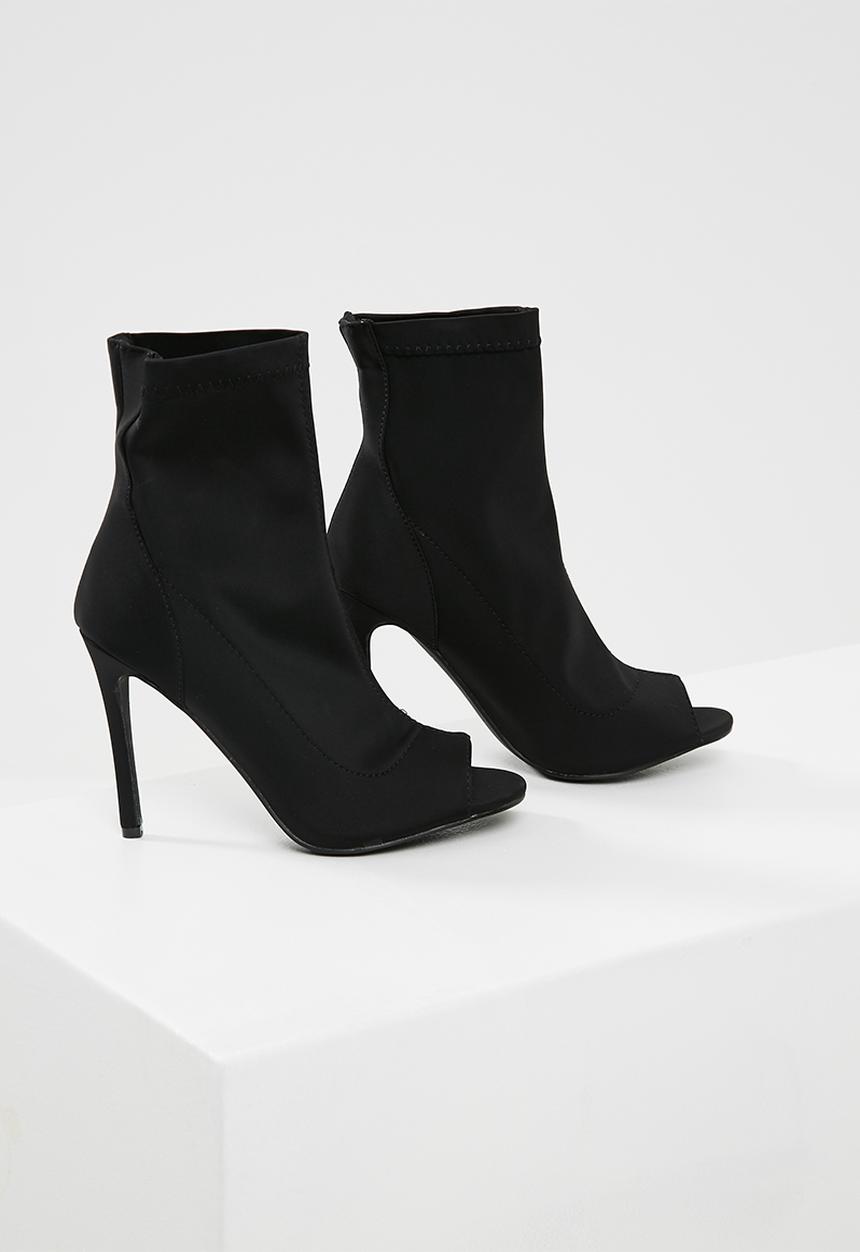 Missguided - Neoprene peep toe ankle boot