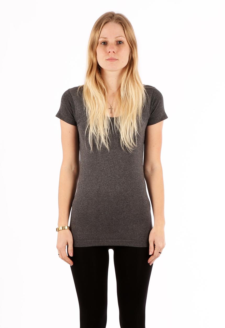 Betty Basics - Gloria Tee – Grey Marle