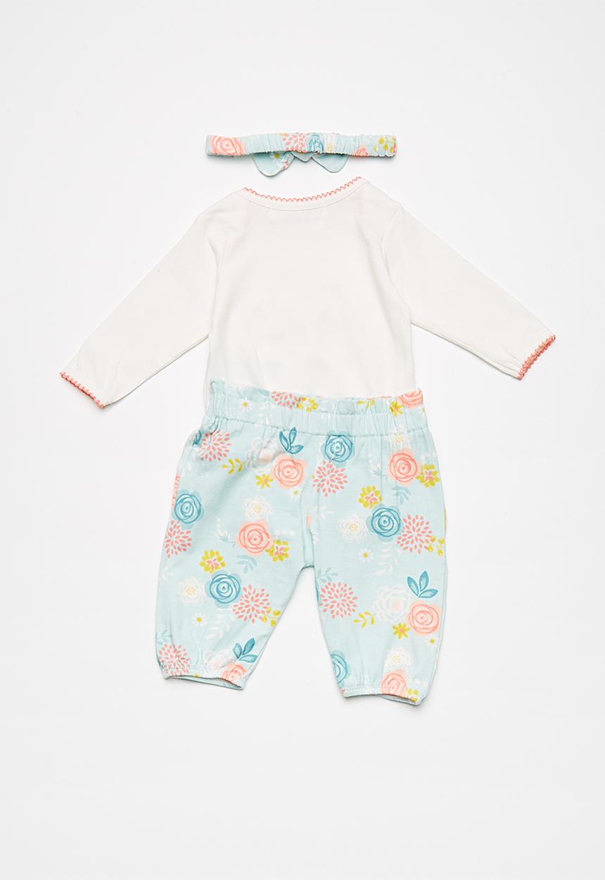 Babaluno - Bodysuit, pant and headband set