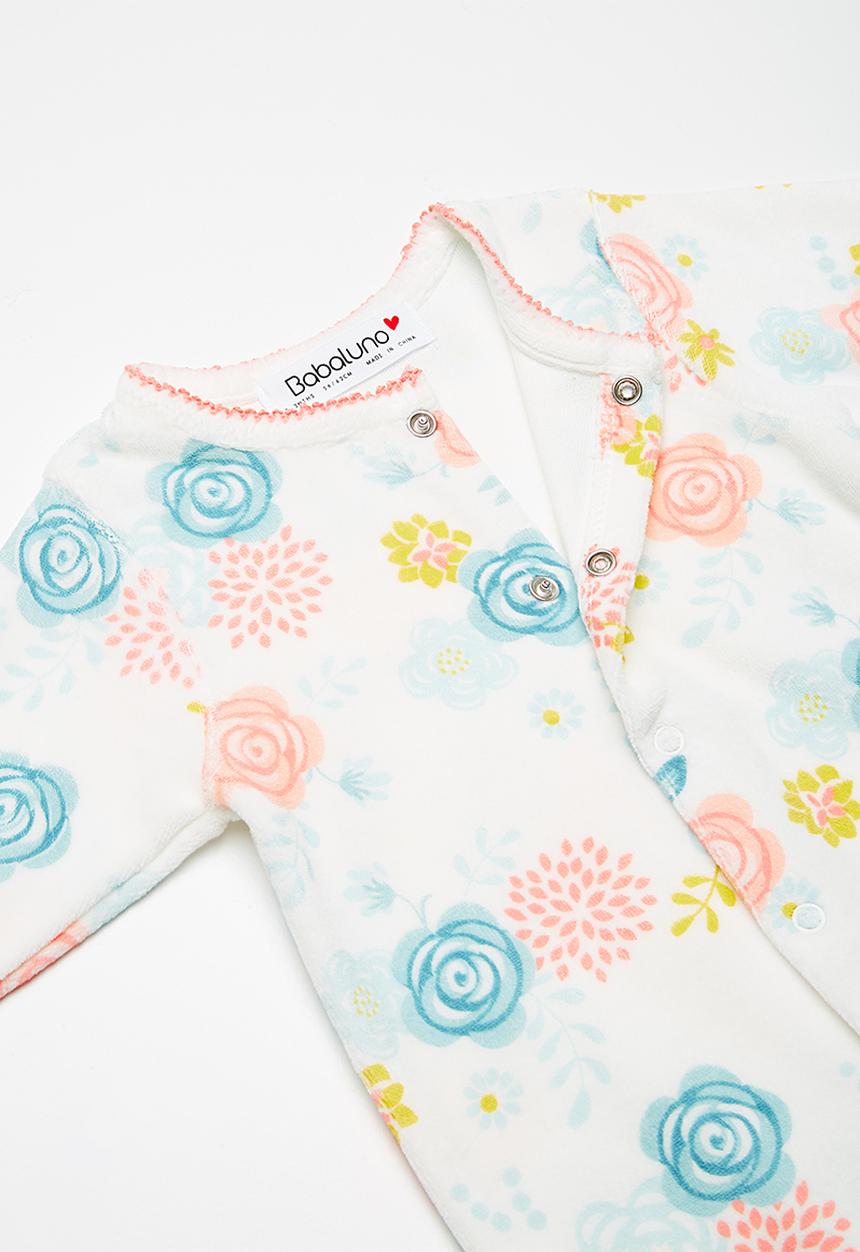Babaluno - Velour sleepsuit
