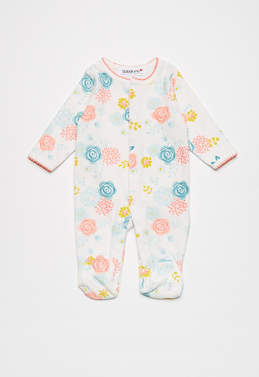 Babaluno - Velour sleepsuit