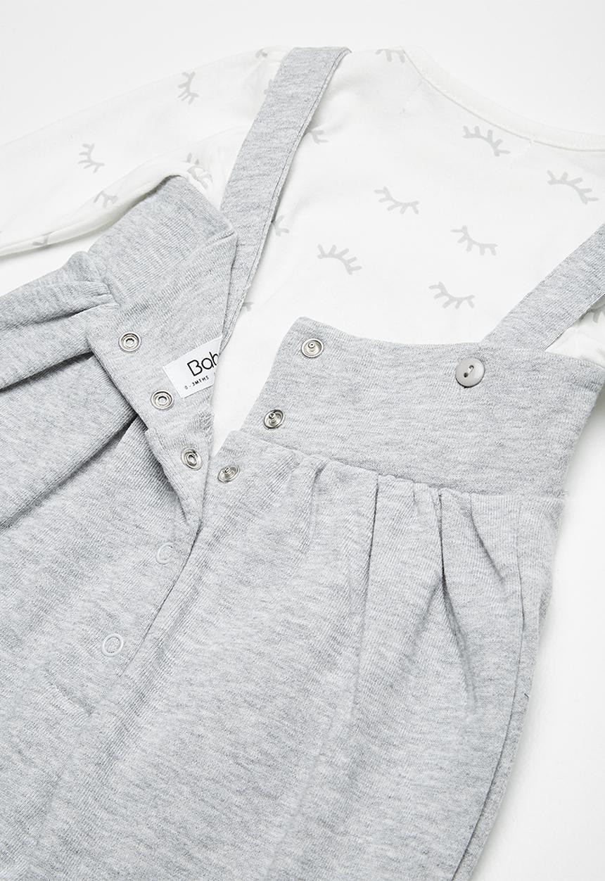 Babaluno - Dungaree and bodysuit set