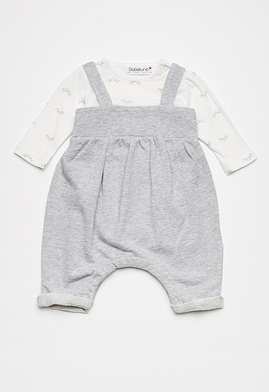Babaluno - Dungaree and bodysuit set