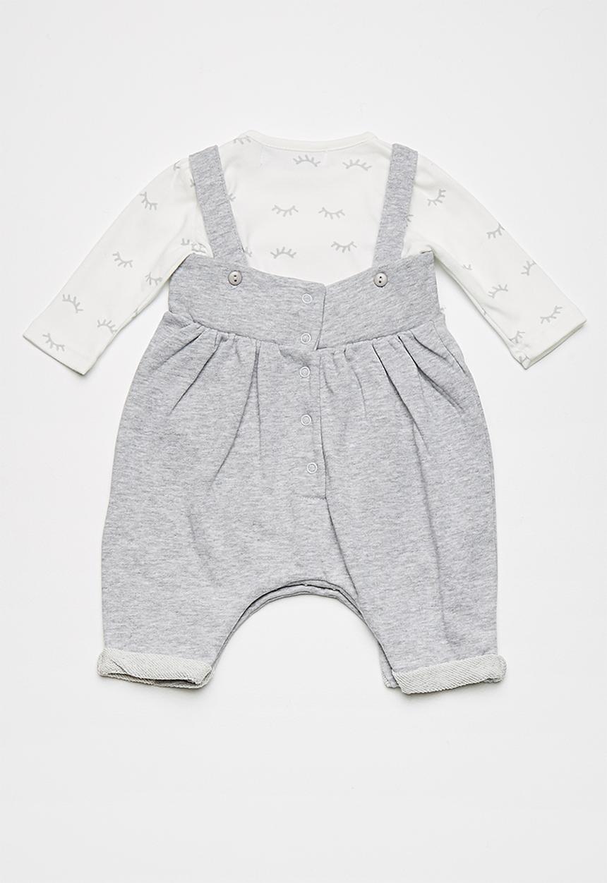 Babaluno - Dungaree and bodysuit set