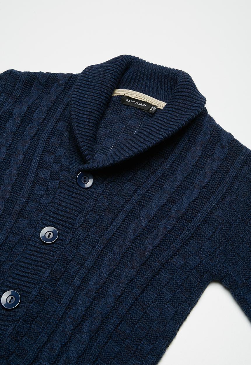 basicthread - Classic cable cardigan