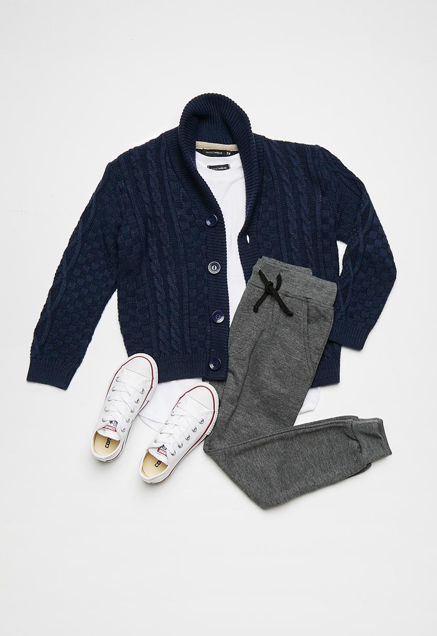 basicthread - Classic cable cardigan