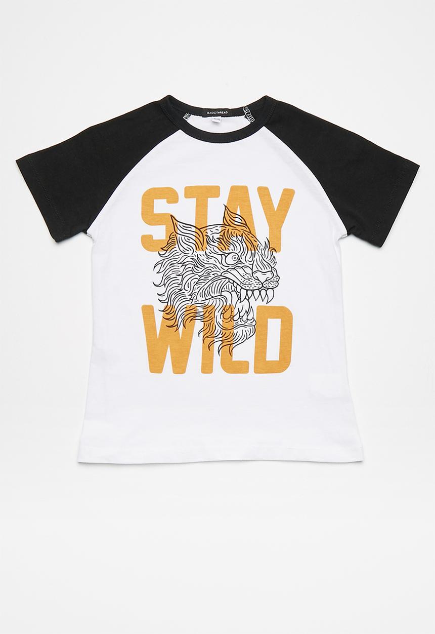 basicthread - Kids stay wild raglan tee