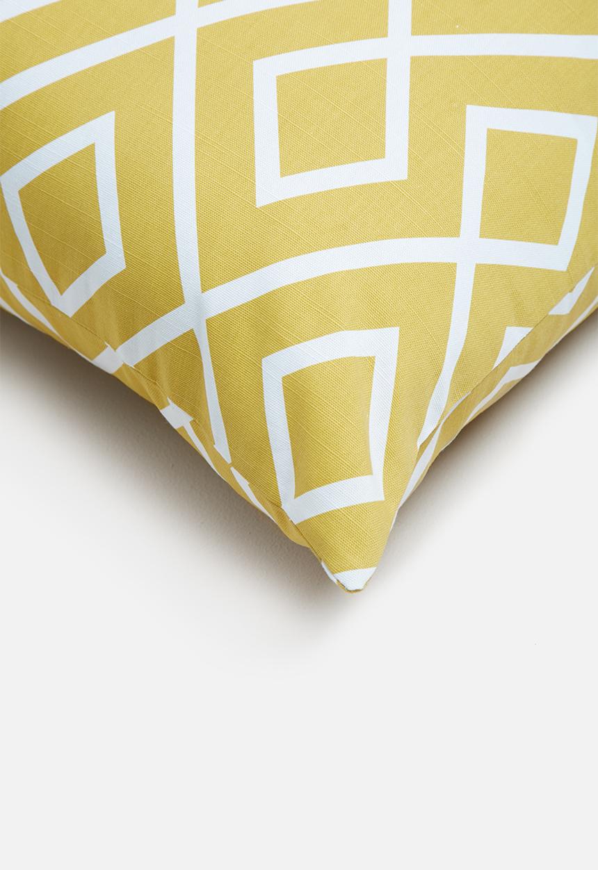Sixth Floor - Gem cushion cover - mustard