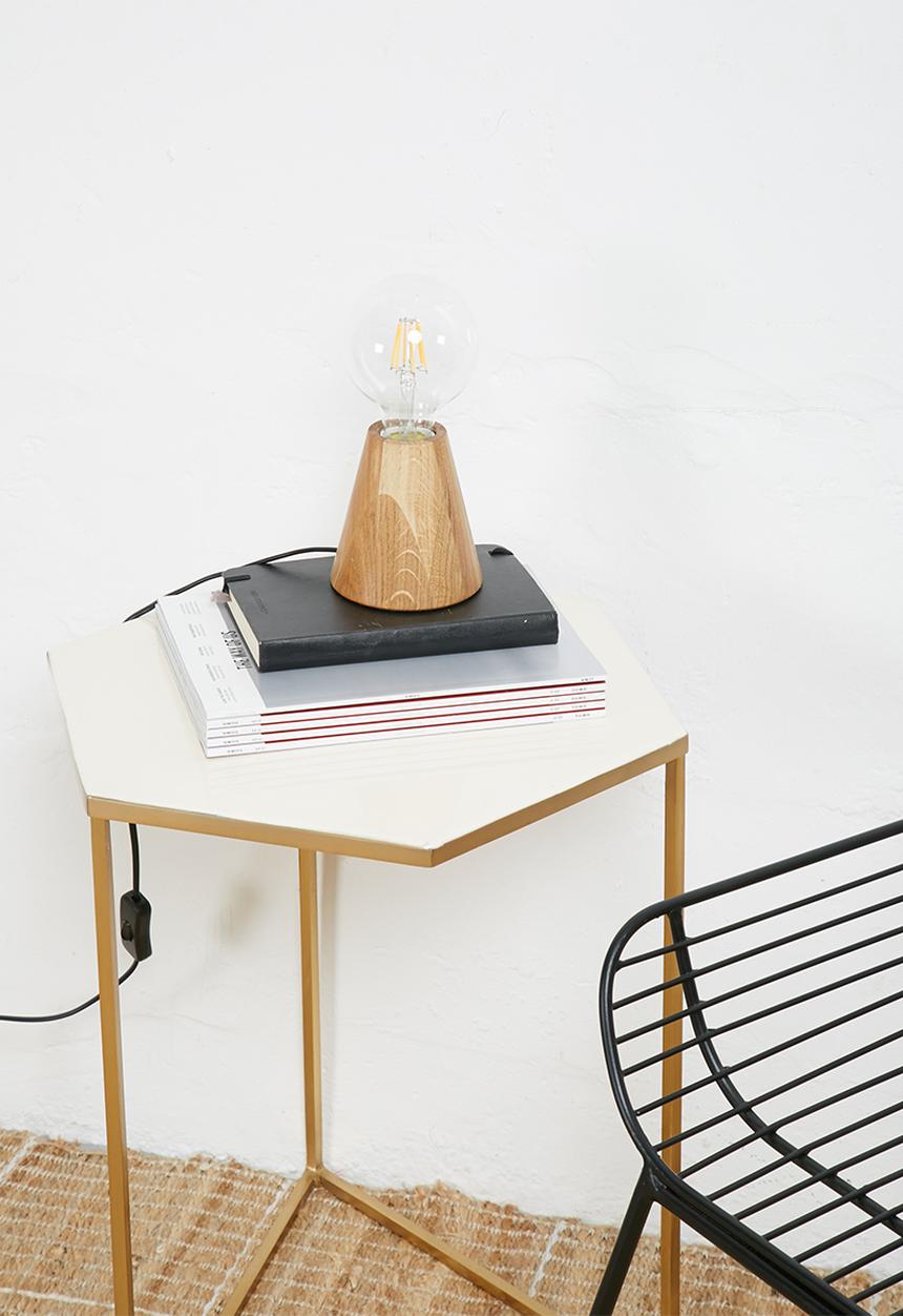 Sixth Floor - Tapered oak table lamp