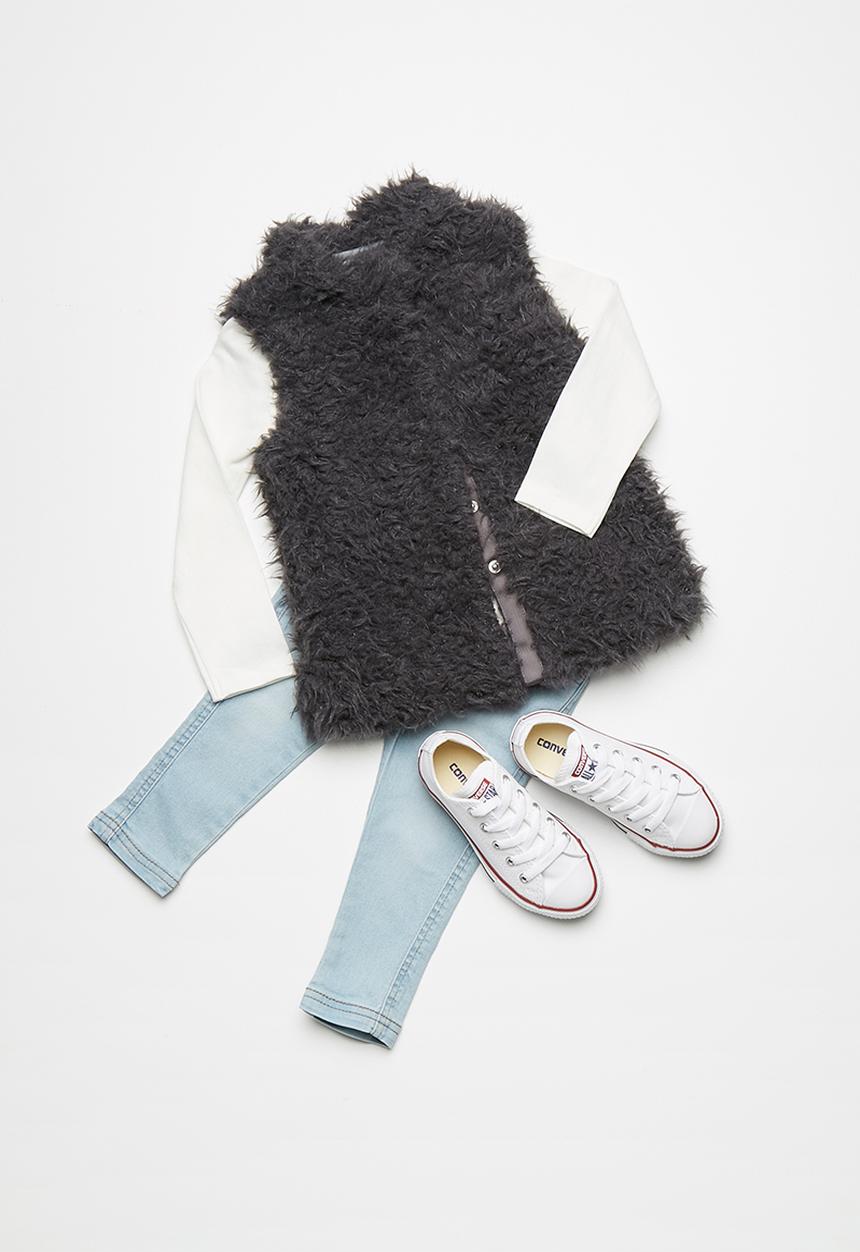 MINOTI - Faux fur gilet